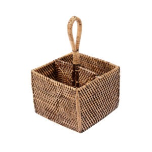 Porte-couverts en rotin naturel N°2