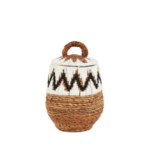 Panier de rangement Little Bay - Naturel Blanc - S