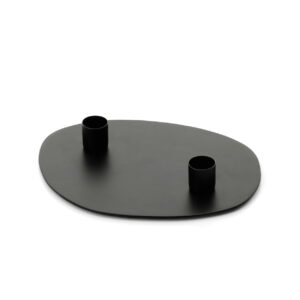 Bougeoir Glowpad – Noir Mat – M