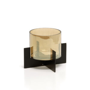 Photophore Hurricane X – Noir – Bas