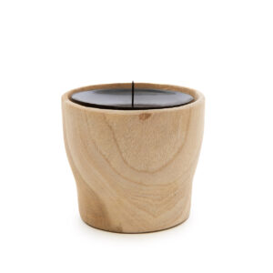 Bougeoir en bois de teck