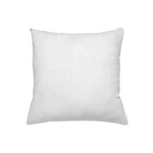 Garnissage coussin carré blanc 50x50