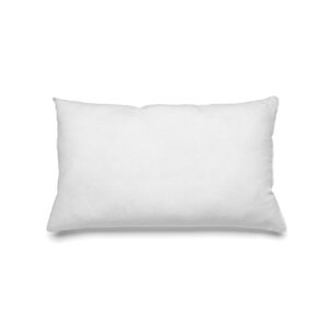 Coussin intérieur rectangulaire blanc 30x50 cm