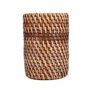 Porte-brosse à dents en rotin naturel