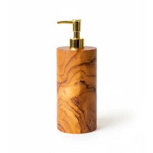 Distributeur de savon en bois naturel