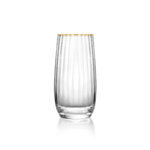 Verre Highball Bord Doré