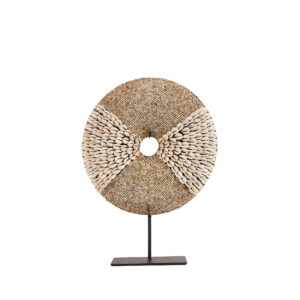 Sculpture en coquillages sur pied — Natural White
