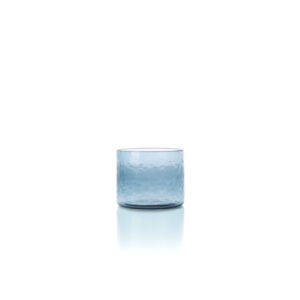 Verre bas martelé Azure – Bleu