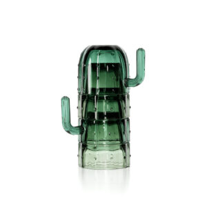 Verres Cactus Empilables - Vert - Lot de 4