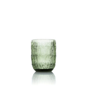 Verre à eau Ripple – Vert mousse