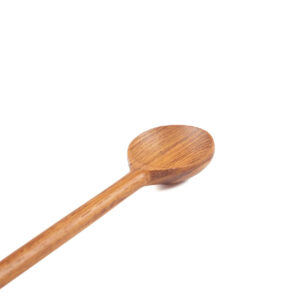 Cuillère doseuse plate en racine de teck — vue 2