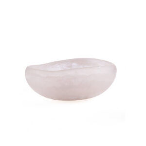 Coupe organique en résine – Rose & Blanc – S