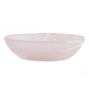 Coupe en résine organique – Rose & Blanc