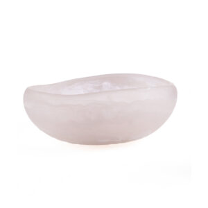 Coupe décorative en résine – Rose & Blanc – L