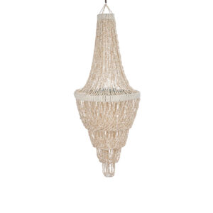 Lustre en coquillages naturels – Grand modèle