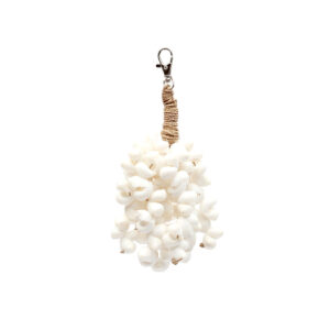 Porte-clés coquillages Kai – Blanc