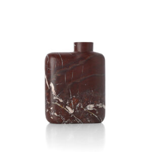 Vase en marbre Rosso Levanto – Rouge bordeaux – Grand modèle