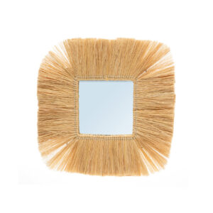 Miroir Goa en herbe naturelle – M