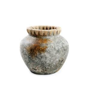 Vase en terre cuite Styly – Gris Antique – S
