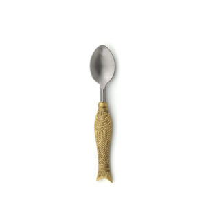 Petite cuillère en laiton forme poisson