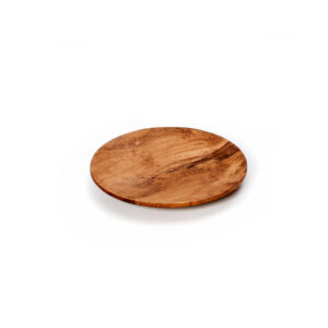 Petite assiette ronde en racine de teck
