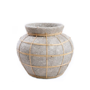 Vase Belly en Béton Naturel - Taille M