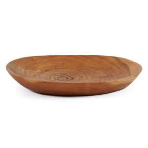 Assiette en racine de teck