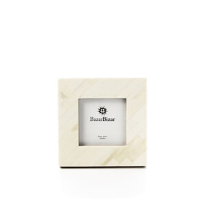 Cadre photo ivoire The Nomad – Blanc crème – 10x10