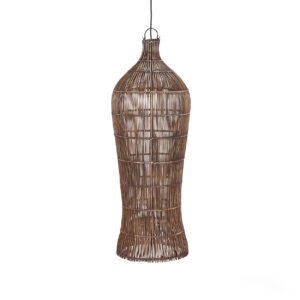 Suspension en rotin Oasis Tower – Noyer foncé – XL