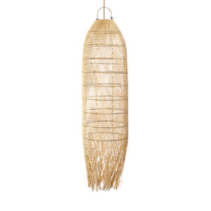 Suspension Squid en rotin naturel – Grand modèle