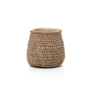 Cache-pot en béton tressé – Naturel – M