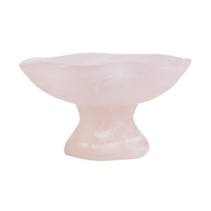 Coupe à fruits en résine – Rose & Blanc