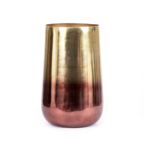 Cache-pot bicolore laiton – XL