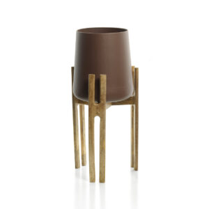 Cache-pot Racine Bifurquée – Brun Naturel – L