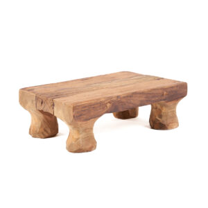 Plateau de service en teck naturel