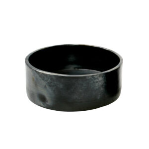 Coupelle cylindrique brûlée – Noire – L