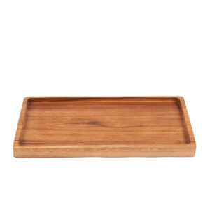 Plateau de service en bois naturel - Grand modèle