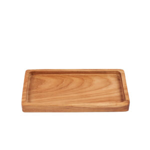 Plateau de service en bois naturel – S
