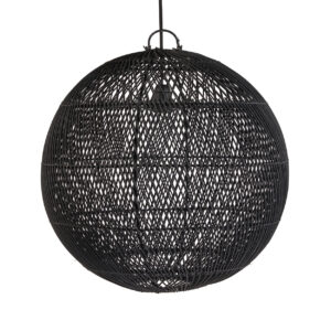 Suspension Bubble en rotin – Noire – M