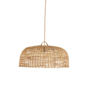 Suspension Cloche en Rotin Naturel