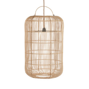 Suspension Bozelo en rotin naturel – Grand modèle
