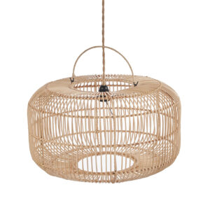 Suspension Arun en rotin naturel — Grand modèle
