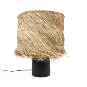 Lampe de table Pandan – Noir Naturel