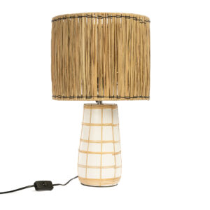 Lampe de table Molokai – Blanc naturel