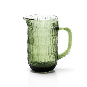 Pichet en verre recyclé – Vert Mousse