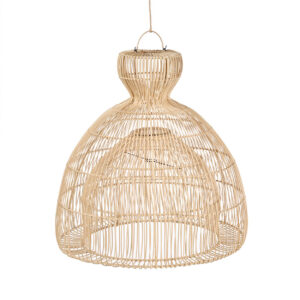Suspension Matcha Whisk en rotin naturel – Grand modèle