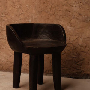 Chaise basse Sit Happens – Noyer foncé — vue 2