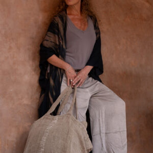 Tote bag en lin naturel — vue 2
