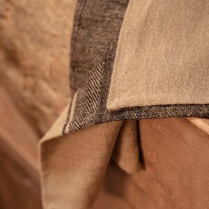 Torchon en lin naturel noir – 50x70 — vue 2