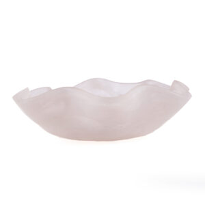 Coupe à fruits en résine – Rose & Blanc